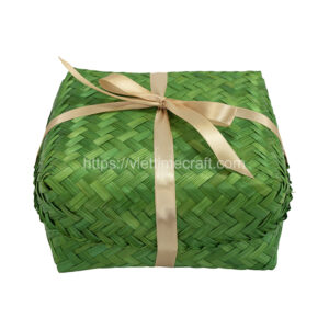 Viettimecraft - Green bamboo gift box - vietnam handicraft export supplier
