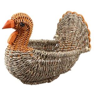 Seagrass Turkey Basket for Thanksgiving