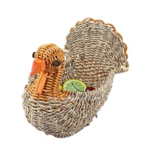 Seagrass Turkey Basket for Thanksgiving
