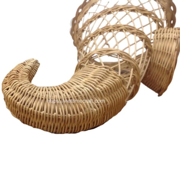 Viettimecraft _ Natural Rattan Cornucopia Horn - Vietnam handicraft Export Import