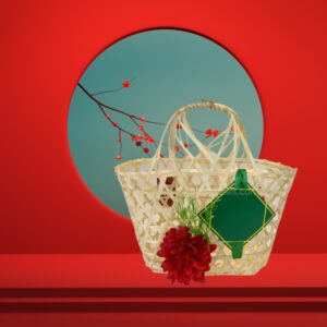 Viettimecraft - hộp quà tết bằng tre - Bamboo gift basket