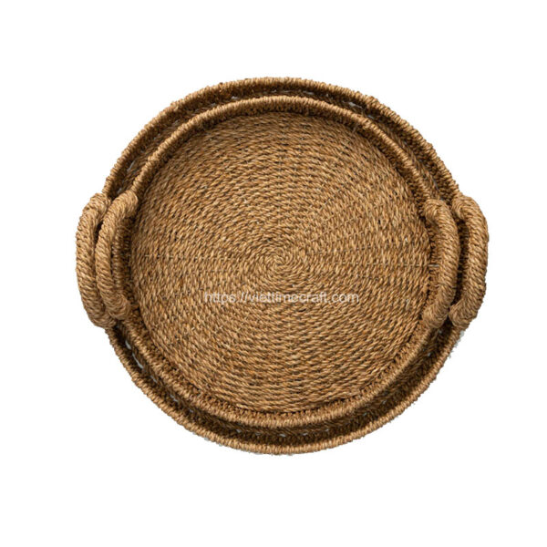 Seagrass Tray With Handle Viettimecraft