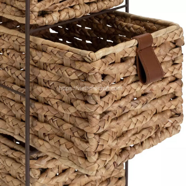Water Hyacinth Basket Storage Tower Wholesale