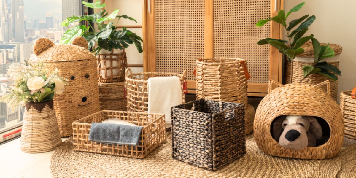 Water Hyacinth Basket Wholesale Vietnam Handicraft