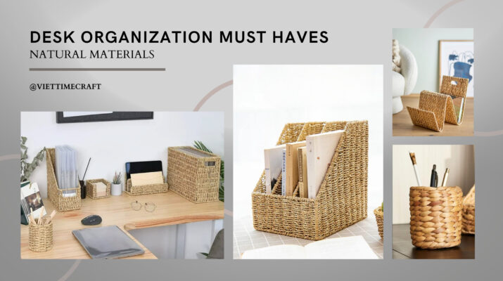 Must-have natural material desk organizer wholesale - Viettimecraft