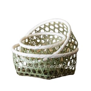Viettimecraft - Set of 3 Bamboo Basket Wholesale - vietnam handicraft supplier