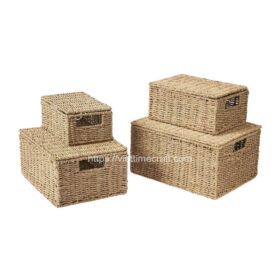 Seagrass Set 4 of Baskets With Lid