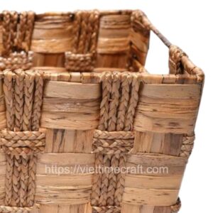 viettimecraft - water hyacinth basket - vietnam handicraft supplier