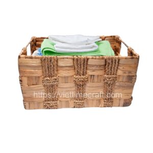 viettimecraft - water hyacinth basket - vietnam handicraft supplier