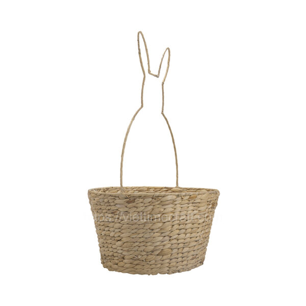 Viettimecraft - Bunny Water hyacinth Basket for Easter Egg Hunt Wholesale