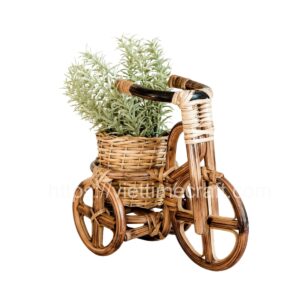 Viettimecraft - Rattan Bike Planter Flower Pot Vietnam Wholesale - vietnam handicraft supplier