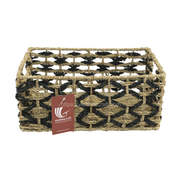 Viettimecraft - Black Natural Seagrass Basket Vietnam Wholesale