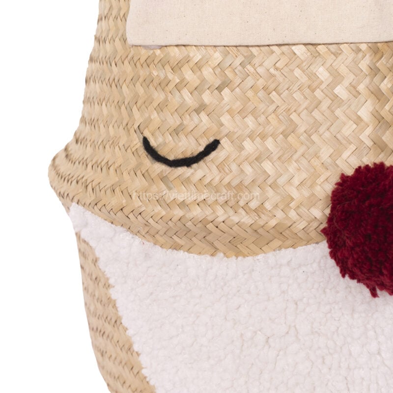 Viettimecraft - Lovely Santa Belly Basket Christmas Gift Vietnam Wholesale
