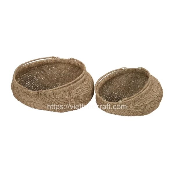 Viettimecraft - Natural Set 2 Seagrass Basket Vietnam Wholesale