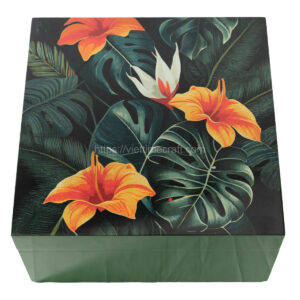 Viettimecraft - Tropical Pattern Trend Lacquer Box - Vietnam handicraft supplier