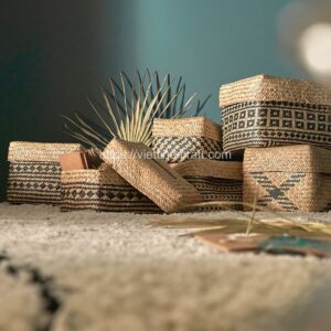 Viettimecraft - African Woven Seagrass Storage Basket Vietnam Wholesale