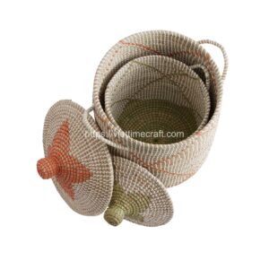 Seagrass With Plastic String Basket Viettimecraft