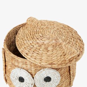 Owl Shape Water Hyacinth Storage Basket Wholesale Viettimecraft Manufacturer