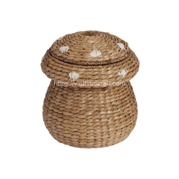 Mushroom Water Hyacinth Basket Wholesale - Viettimecraft Manufacturer