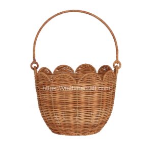 Rattan Tulip Storage Basket Viettimecraft Wholesale