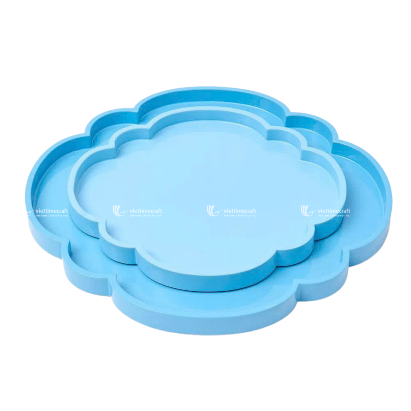 Blue Sky Lacquer Tray I Viettimecraft