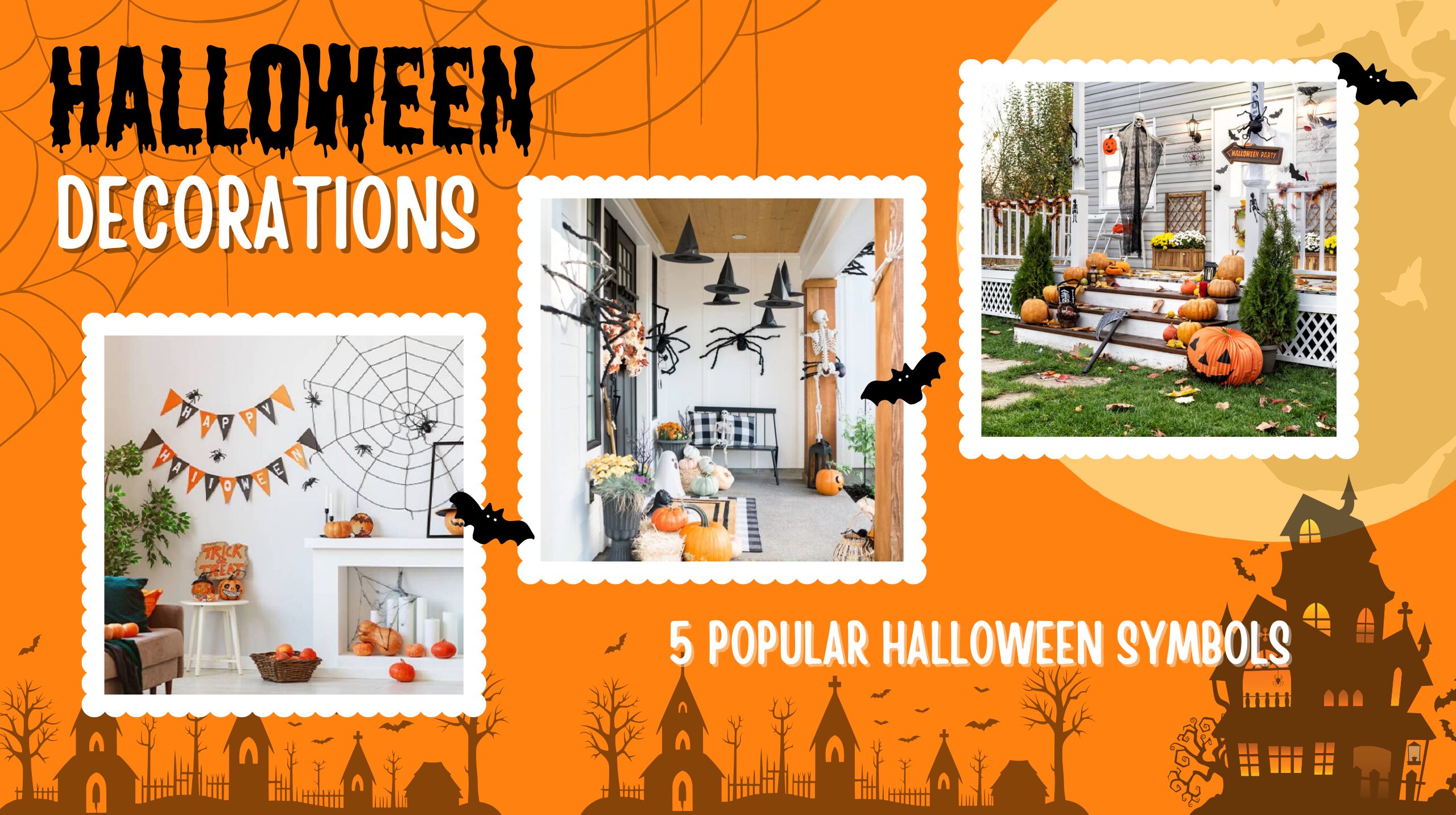 TOP 5 Halloween Symbols: Halloween decorations with handmade items