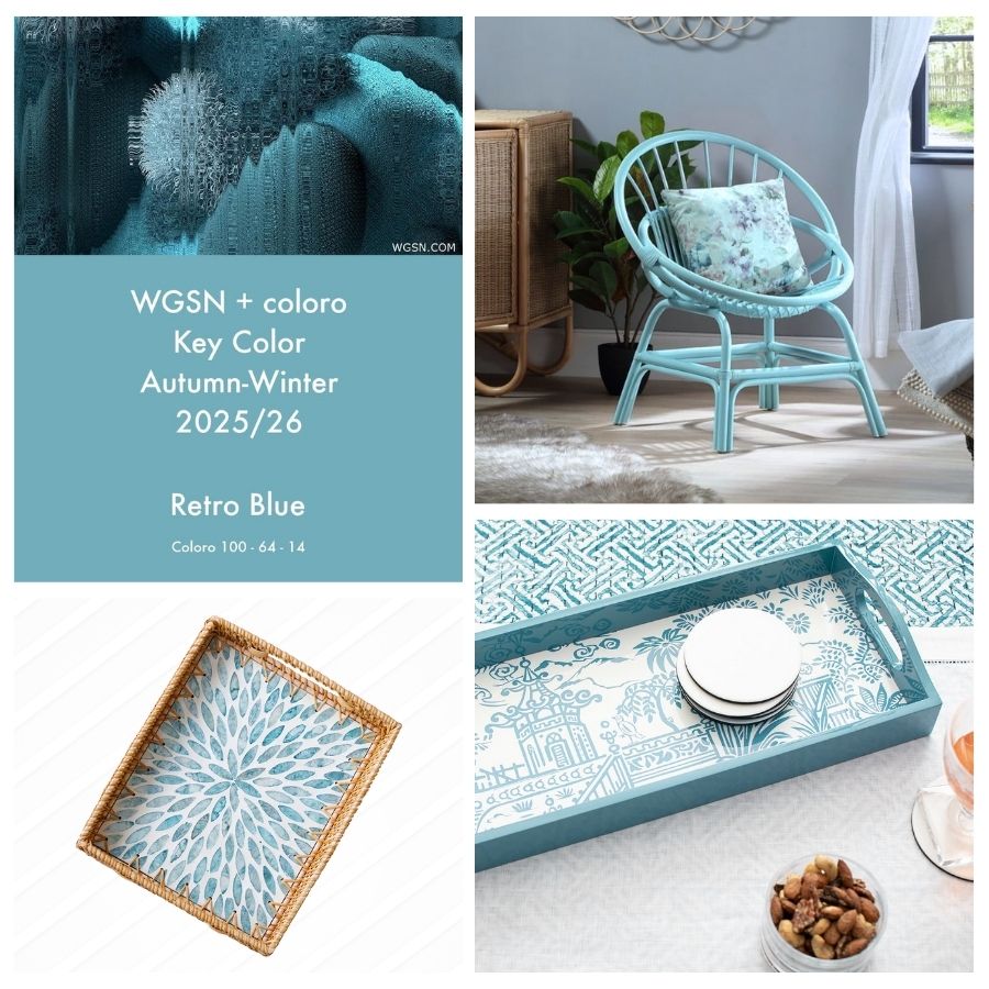 Viettimecraft 2025 color trends - Retro Blue - HOW TO COMBINE TRENDING COLORS FOR HANDMADE PRODUCTS