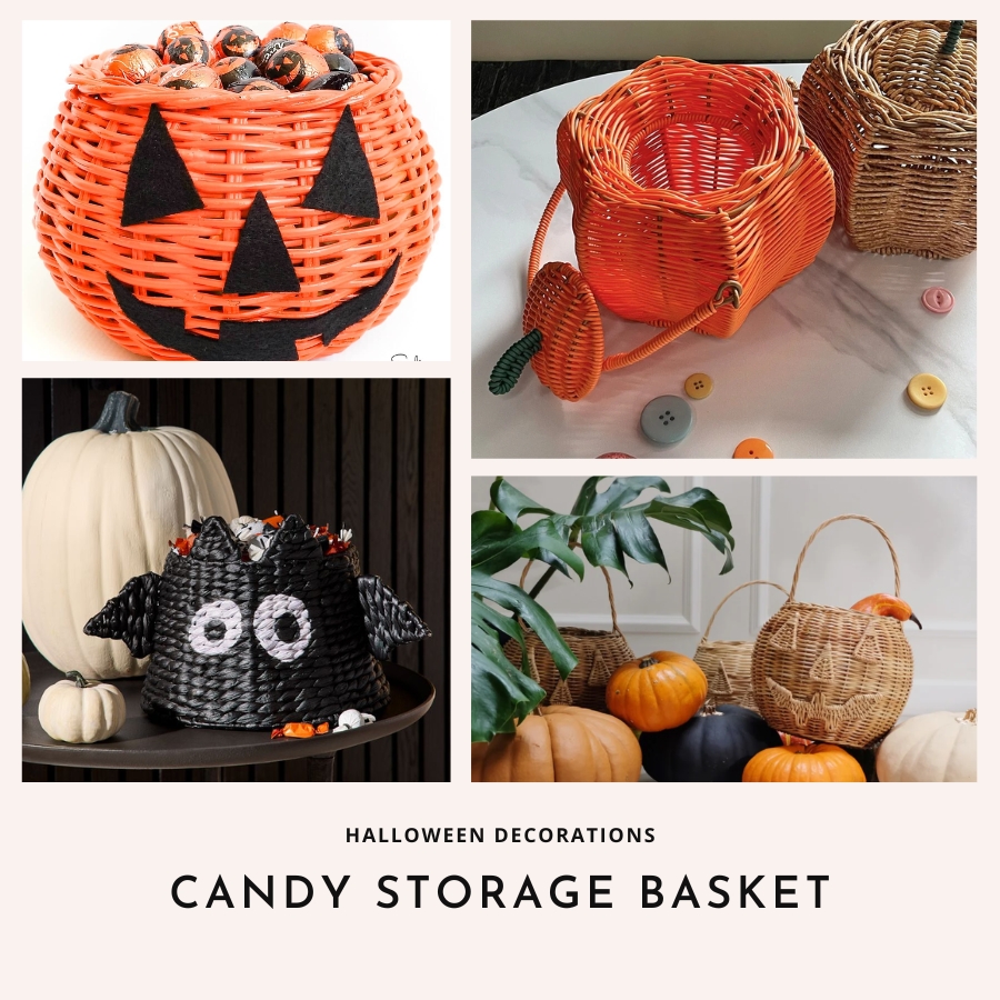 TOP 5 Halloween Symbols: Halloween decorations with handmade items - candy storage basket