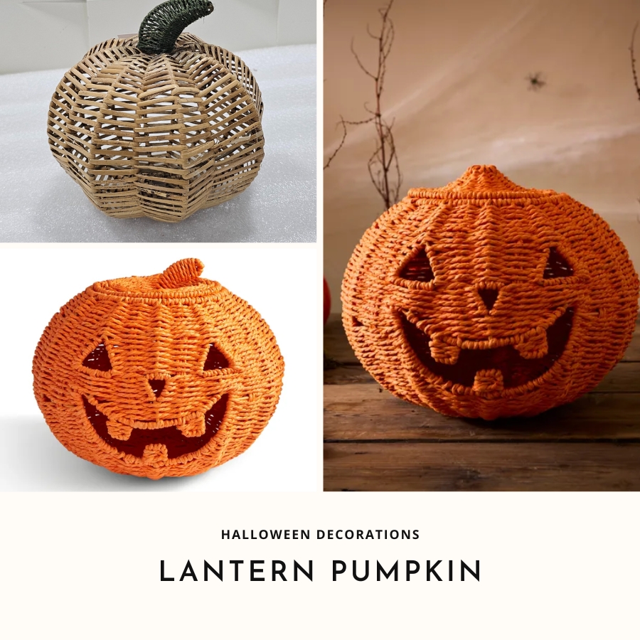 TOP 5 Halloween Symbols: Halloween decorations with handmade items - Lantern pumpkin