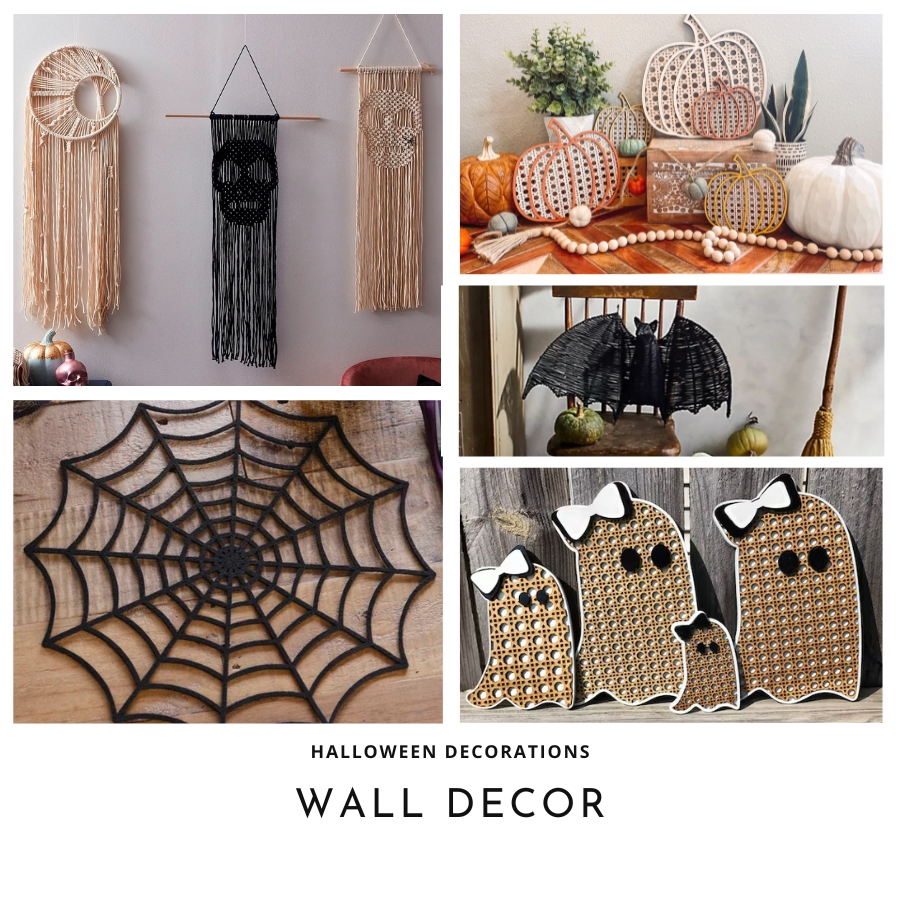 TOP 5 Halloween Symbols: Halloween decorations with handmade items - wall decor