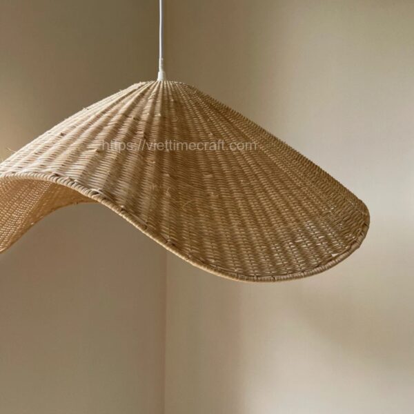 Elegant Rattan Lampshade Pendant Light for room, home, hotel, restaurant,... vibe cozy, elegant, warm,...