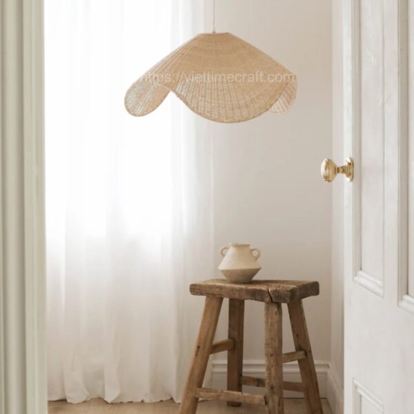 Elegant Rattan Lampshade Pendant Light for room, home, hotel, restaurant,... vibe cozy, elegant, warm,...