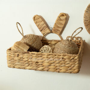 Bunny Shelf Basket Made Of Water Hyacinth Wholesale