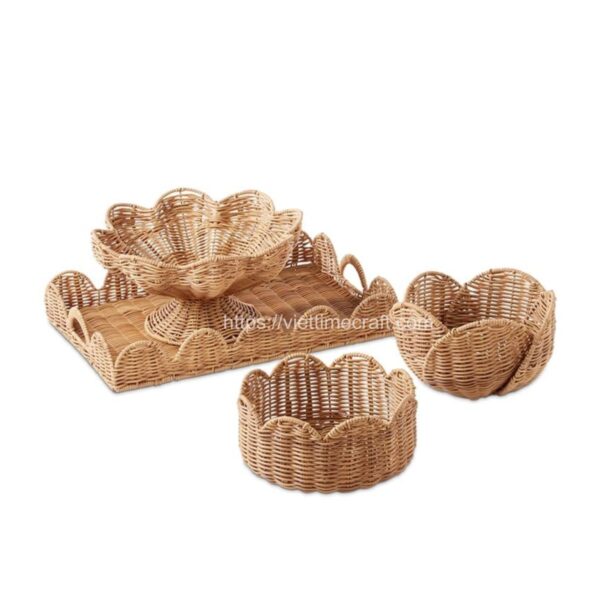 Set rattan basket wholesale Viettimecraft Factory