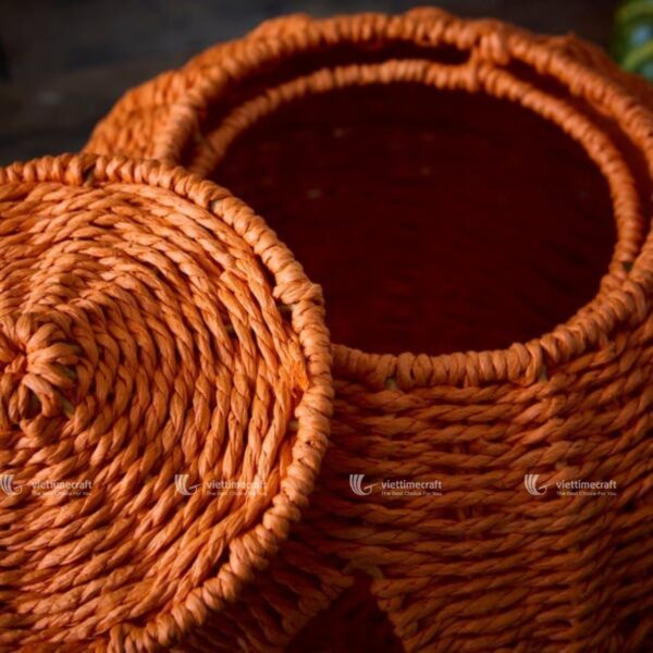 Viettimecraft Seagrass basket or Seagrass Lantern for Halloween