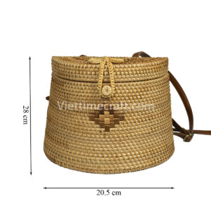 natural rattan shoulder bag or backpack