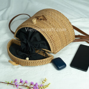 natural rattan shoulder bag or backpack