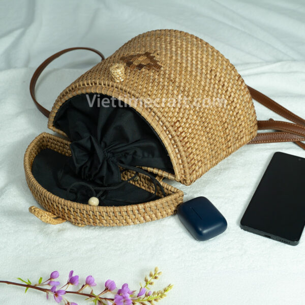 natural rattan shoulder bag or backpack