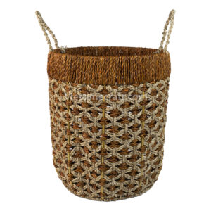 Viettiemcraft Set of 3 Seagrass storage basket