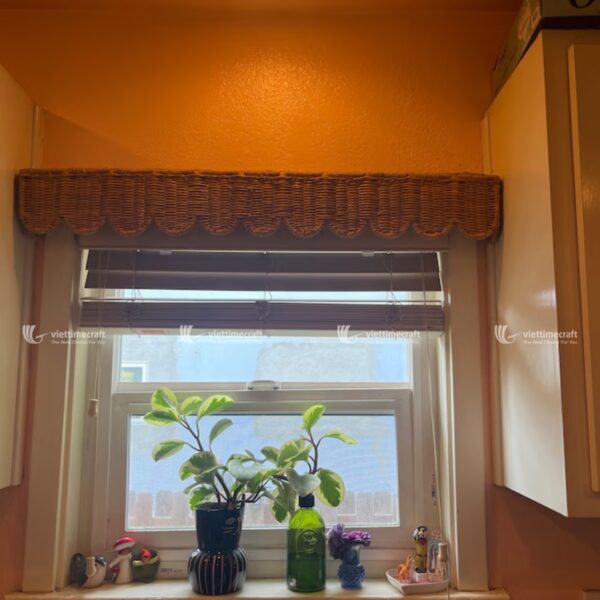 Rattan Window Pelmet, Window Cover, Natural Valance From Rattan, Natural Pelmet Decor, Natural Window Curtain Cover