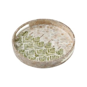 mother of pearl mosaic decorative tray