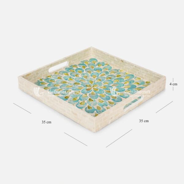 mother of pearl mosaic decorative tray