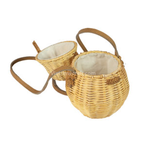 cute pineapple shape backpack, cute rattan backpack