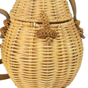 cute pineapple shape backpack, cute rattan backpack
