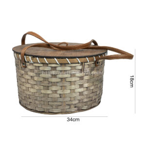 Weaving Bamboo Box With Lid Viettimecraft