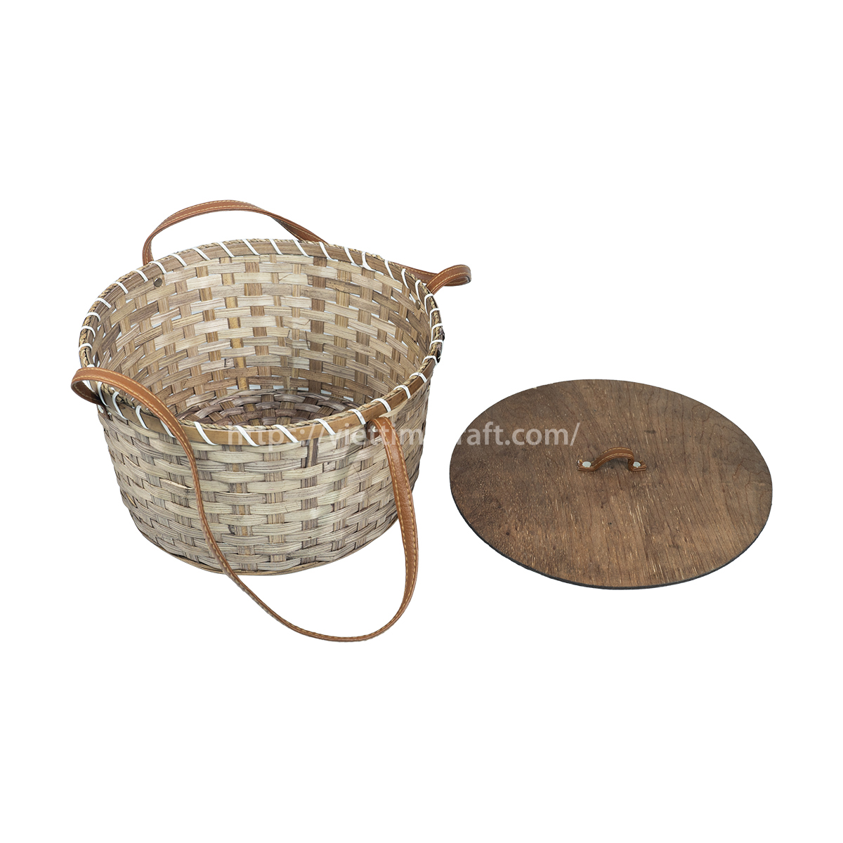 Weaving Bamboo Box With Lid Viettimecraft