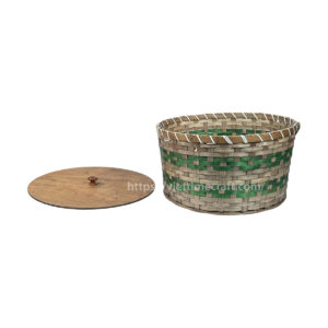 Weaving Bamboo Box With Lid Viettimecraft