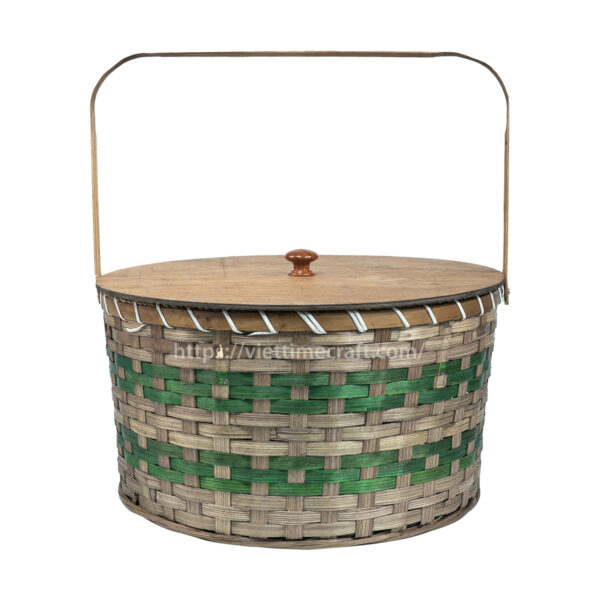 Weaving Bamboo Box With Lid Viettimecraft