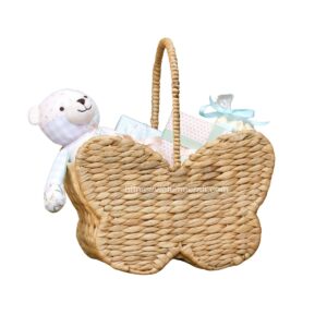 Butterfly Water Hyacinth Storage Basket Wholesale Viettimecraft Manufacture