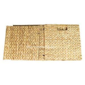 Foldable Water Hyacinth Baskets for easy transportation and low shipping cost